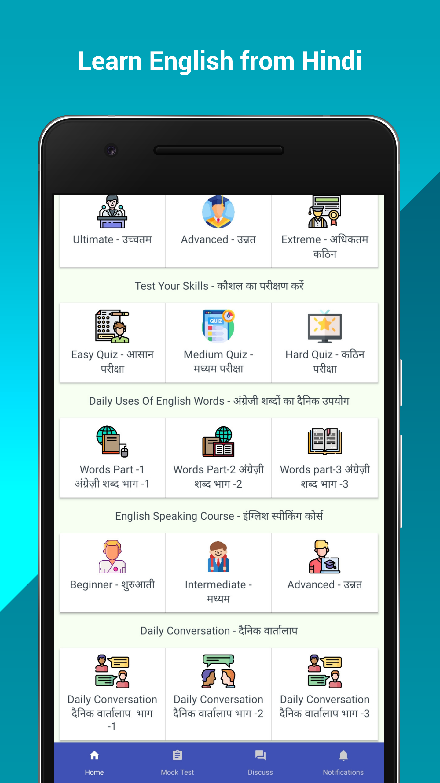 Learn English From Hindi Daily Use Conversation