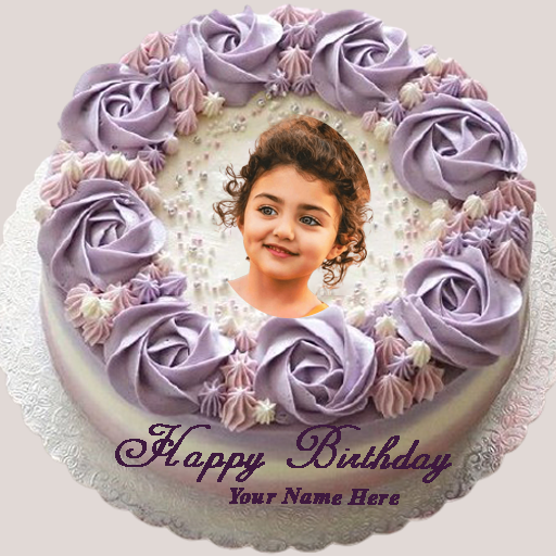 Happy Birthday Chocolate Flowers Cake With Name Editing